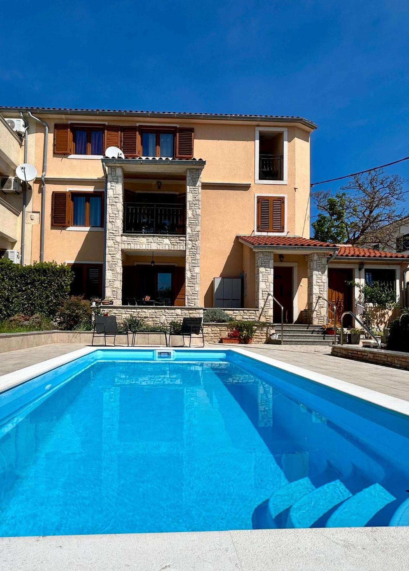 Villa Krasa Sea View Apartmants With Pool Ližnjan Zewnętrze zdjęcie
